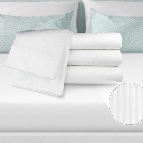 Oxford T250 Tone on Tone Stripe Linen