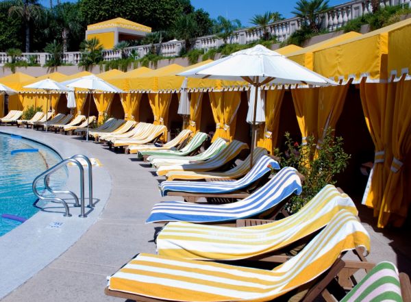 Oxford Tropical Stripe Pool Towels 32x70 Collection