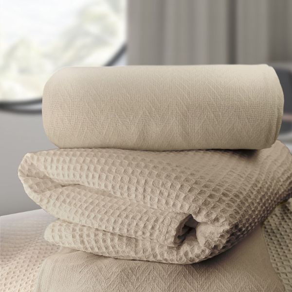 Thermal Jaipur Blanket Beige